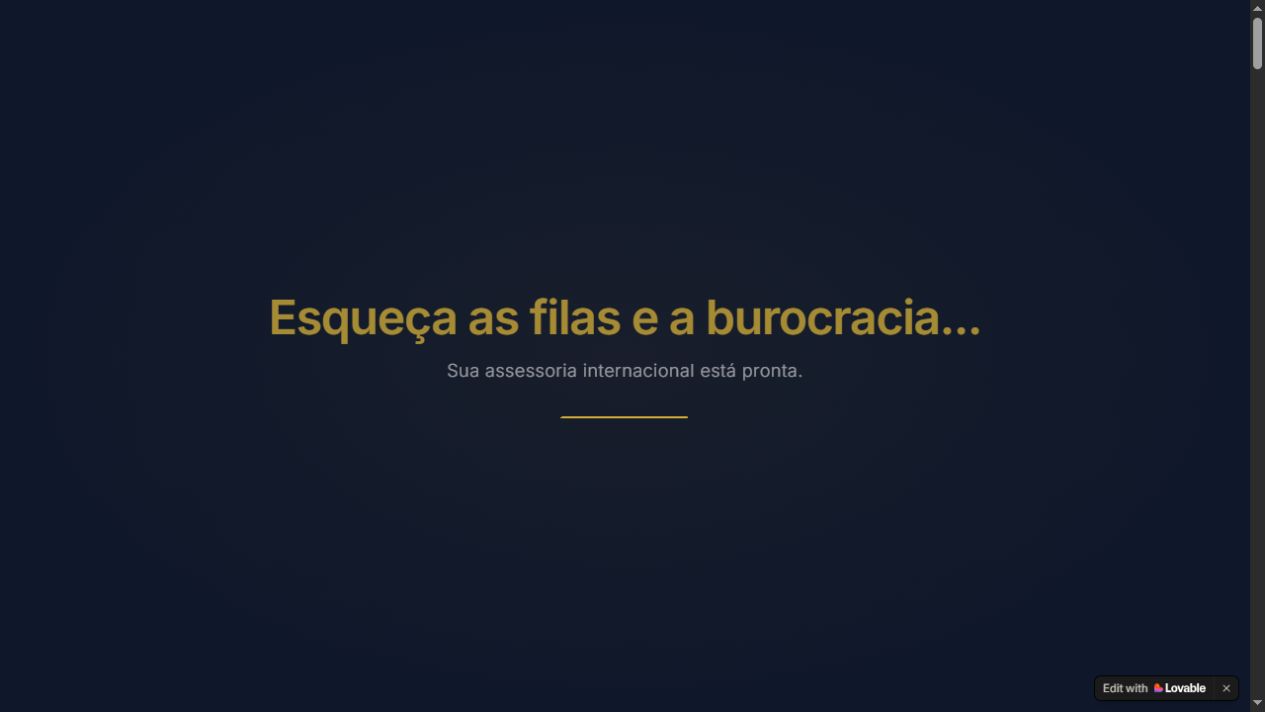 Prévia da página inicial do projeto JF Global